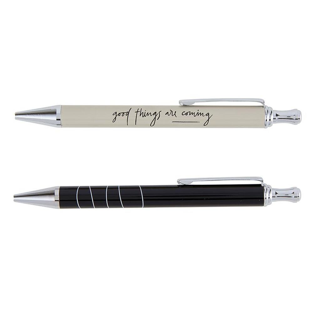 Medium Point Ballpoint Pen Set w/ message Good Things are Coming- Black Ink - Picture 3 of 3